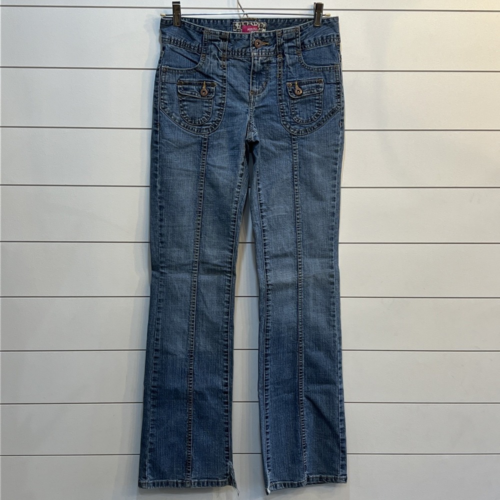 Personal Identity Stretch DK Denim Bootcut Jeans Size 3/4 28X31 Y2K 90's